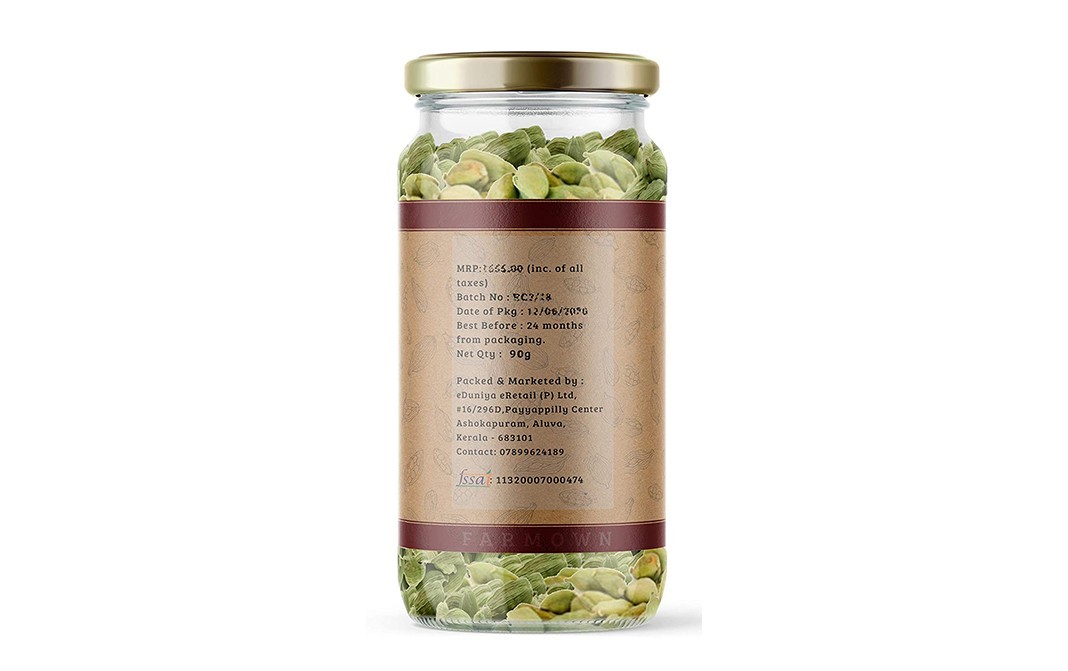 Farmown Cardamom    Glass Jar  90 grams